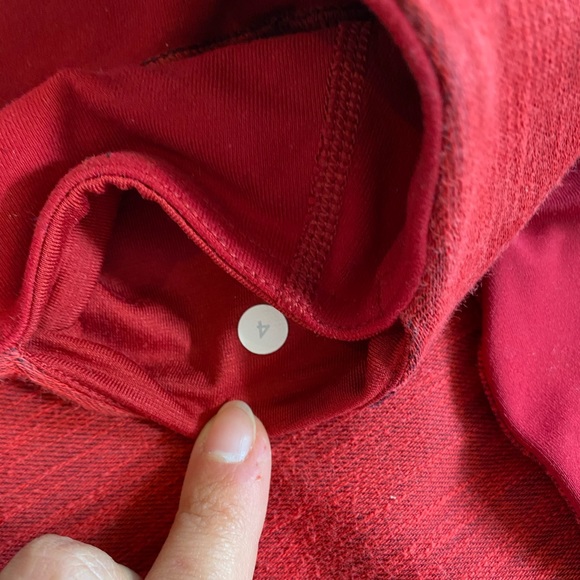 Lululemon Heather Red Full Length Leggings 4 - Picture 5 of 6